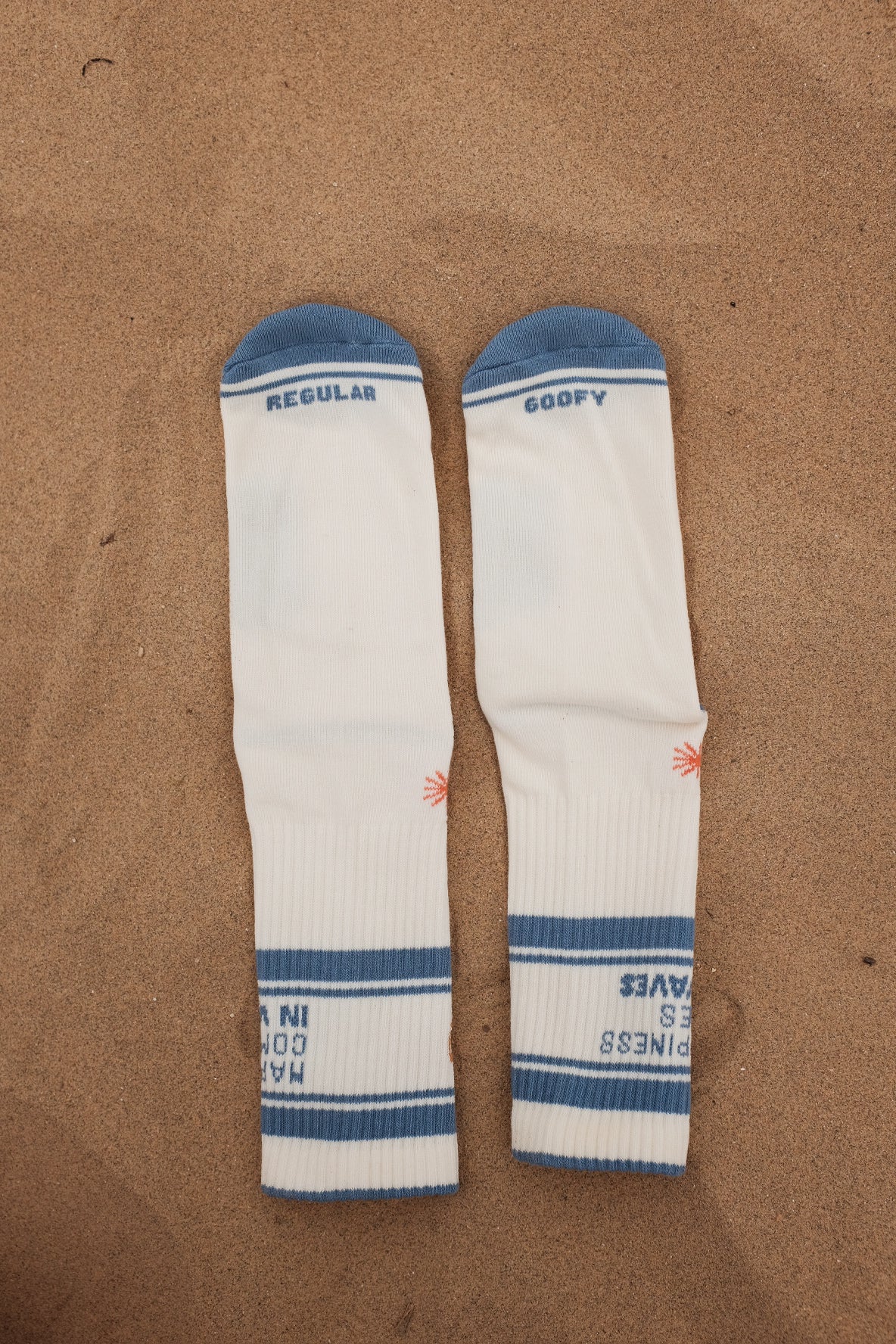 HAPPINESS BLUE CREAM UNISEX SOCKS