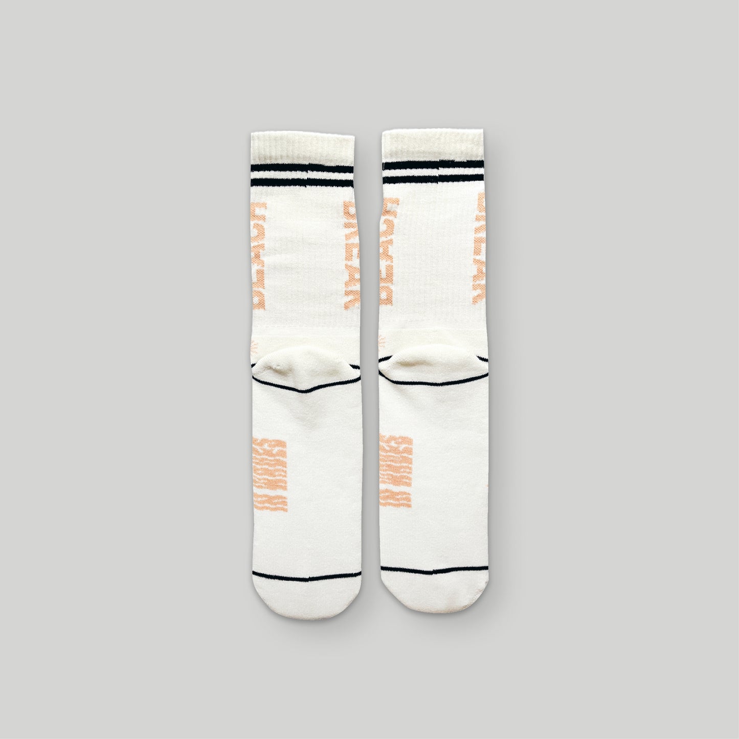 BEACH BREAK BLACK BEIGE SOCKS UNISEX